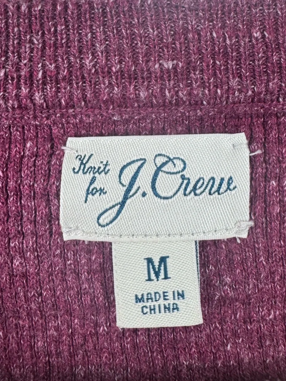 J.Crew Men Rugged‎ Cotton Waffle Knit Crewneck Sweater Size Medium
